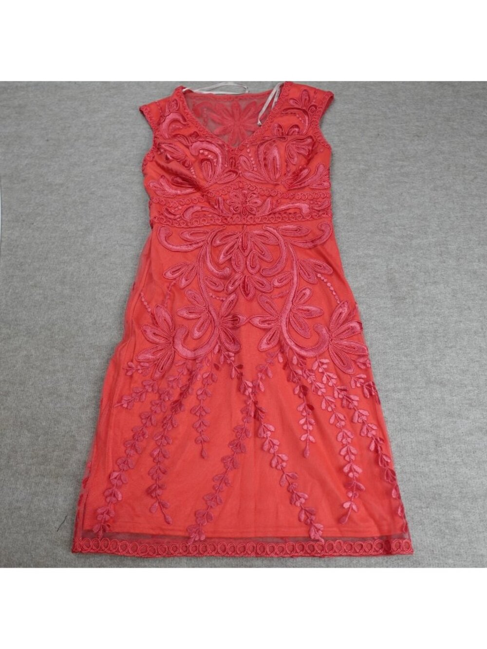 Sue Wong Women's Dress 4 Pink Lace Nocturne Sheath Cocktail Wedding